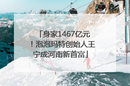 身家1467亿元！泡泡玛特创始人王宁成河南新首富