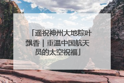 遥祝神州大地粽叶飘香｜重温中国航天员的太空祝福