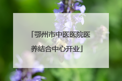 鄂州市中医医院医养结合中心开业