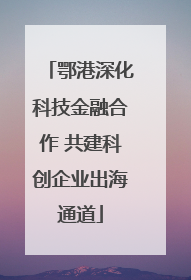 鄂港深化科技金融合作 共建科创企业出海通道