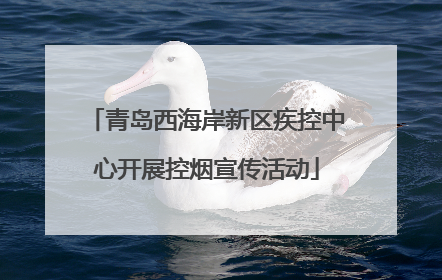 青岛西海岸新区疾控中心开展控烟宣传活动