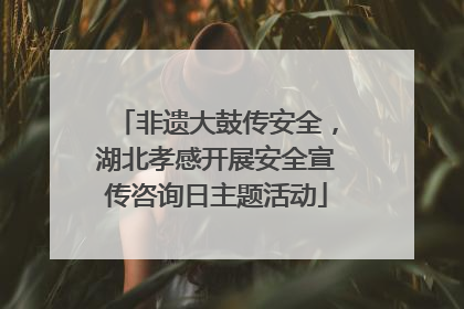 非遗大鼓传安全，湖北孝感开展安全宣传咨询日主题活动