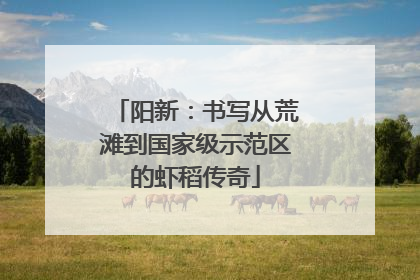 阳新：书写从荒滩到国家级示范区的虾稻传奇