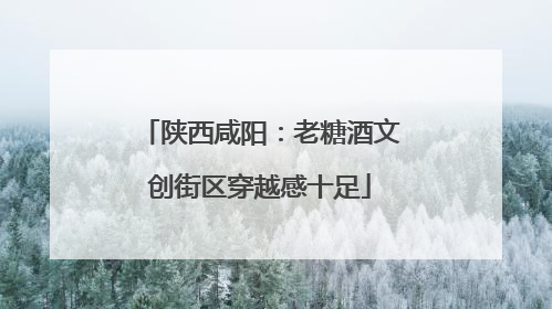 陕西咸阳：老糖酒文创街区穿越感十足