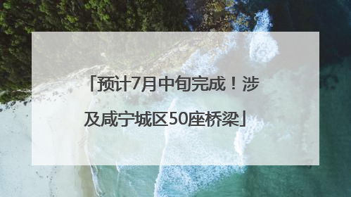 预计7月中旬完成！涉及咸宁城区50座桥梁