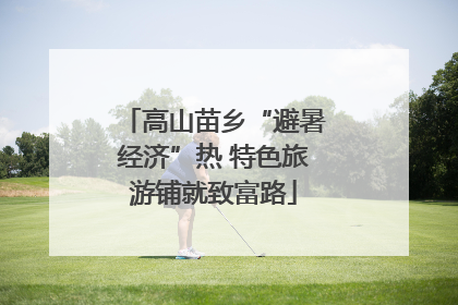 高山苗乡“避暑经济”热 特色旅游铺就致富路