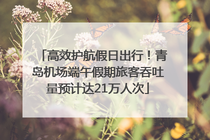 高效护航假日出行！青岛机场端午假期旅客吞吐量预计达21万人次