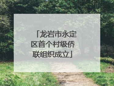 龙岩市永定区首个村级侨联组织成立