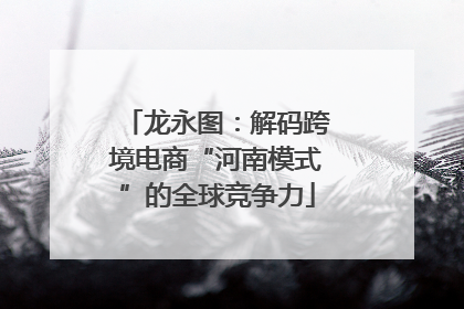 龙永图：解码跨境电商“河南模式”的全球竞争力