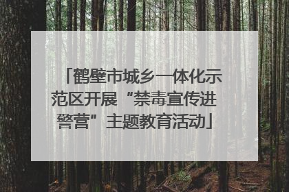 鹤壁市城乡一体化示范区开展“禁毒宣传进警营”主题教育活动