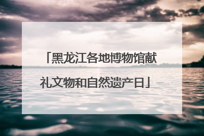 黑龙江各地博物馆献礼文物和自然遗产日