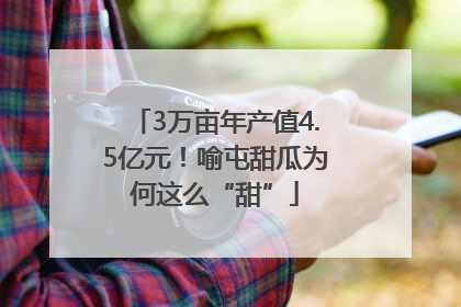 3万亩年产值4.5亿元！喻屯甜瓜为何这么“甜”
