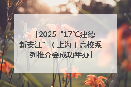 2025“17℃建德新安江”（上海）高校系列推介会成功举办