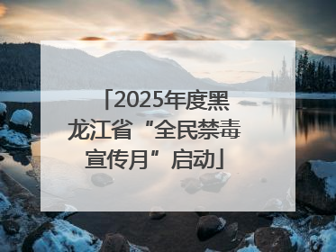 2025年度黑龙江省“全民禁毒宣传月”启动