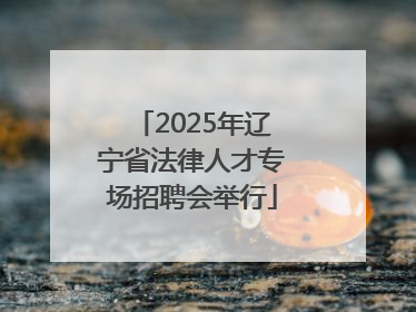 2025年辽宁省法律人才专场招聘会举行