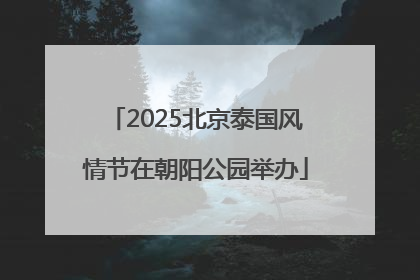 2025北京泰国风情节在朝阳公园举办
