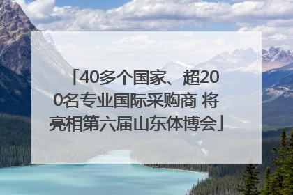 40多个国家、超200名专业国际采购商 将亮相第六届山东体博会