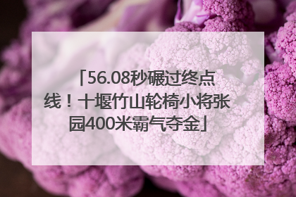 56.08秒碾过终点线！十堰竹山轮椅小将张园400米霸气夺金