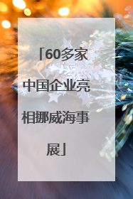 60多家中国企业亮相挪威海事展