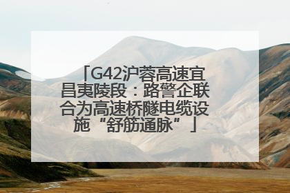 G42沪蓉高速宜昌夷陵段：路警企联合为高速桥隧电缆设施“舒筋通脉”